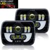 7inch H4 Led Light For Jeep Wrangler Toyota Nissan Ford Off Road Square Headlight Assembly Turn Signal DRL 7x6 5X7" Hi-Low Beam