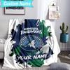 Custom Name Blanket Minnesota Logo Blanket Bedding Blanket for Travel, Camping, Living Rooms, Offices, Sofas, Fan Christmas Gift