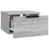 Wall Mounted Nightstand Gray Sonoma 34 X 30 X 20 Cm