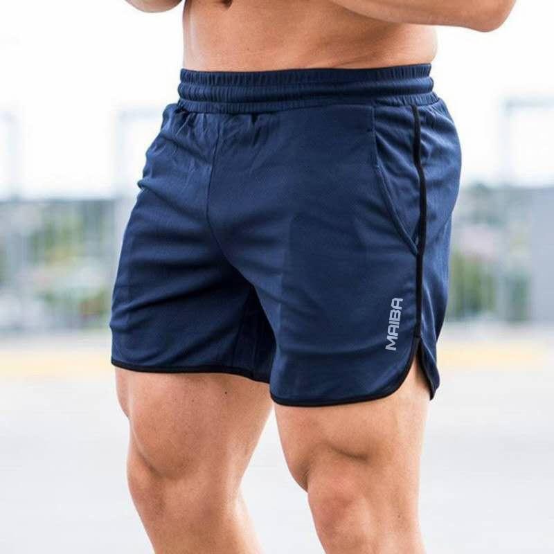 Men Fitness Bodybuilding Shorts Man Summer Gyms Workout Male Breathable Mesh Quick Dry Sportswear Jogger Beach Short Pants