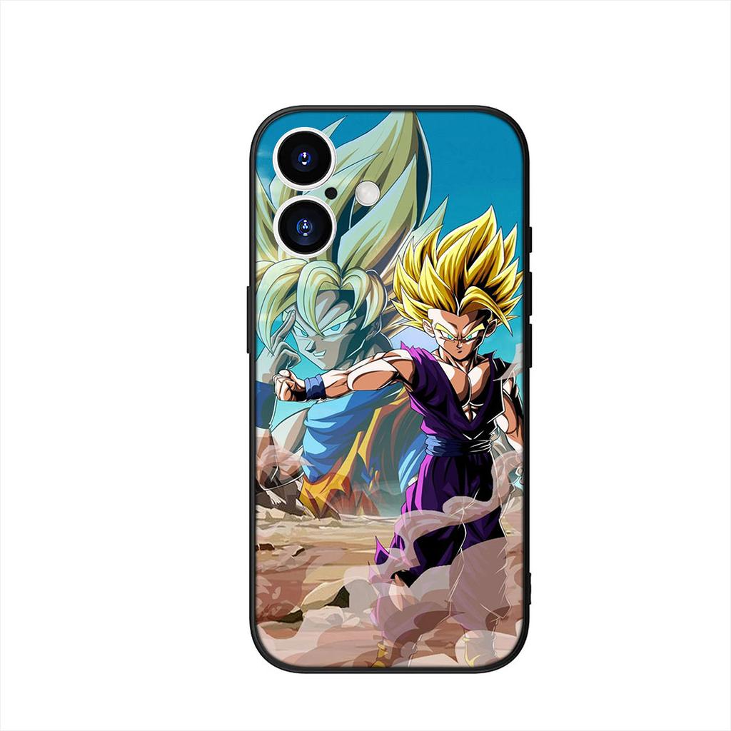 Handyhülle für Apple iPhone 16 15 14 Plus 13 12 Mini 17 Pro Max + 16E Air 16+ ProMax Hülle Son Gohan Dragon Ball Z Gehäuse