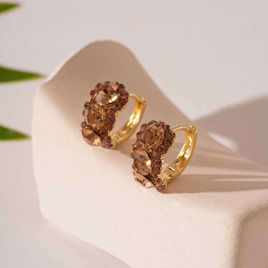 

Геометрические серьги-кольца в виде ромбов в стиле Майяр: Ретро, Изысканный, Роскошный, Дизайн высокого класса для женщин.