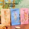 Feather Metal Bookmark - Prosperous Future: Exquisite Cultural Page Clip for Students