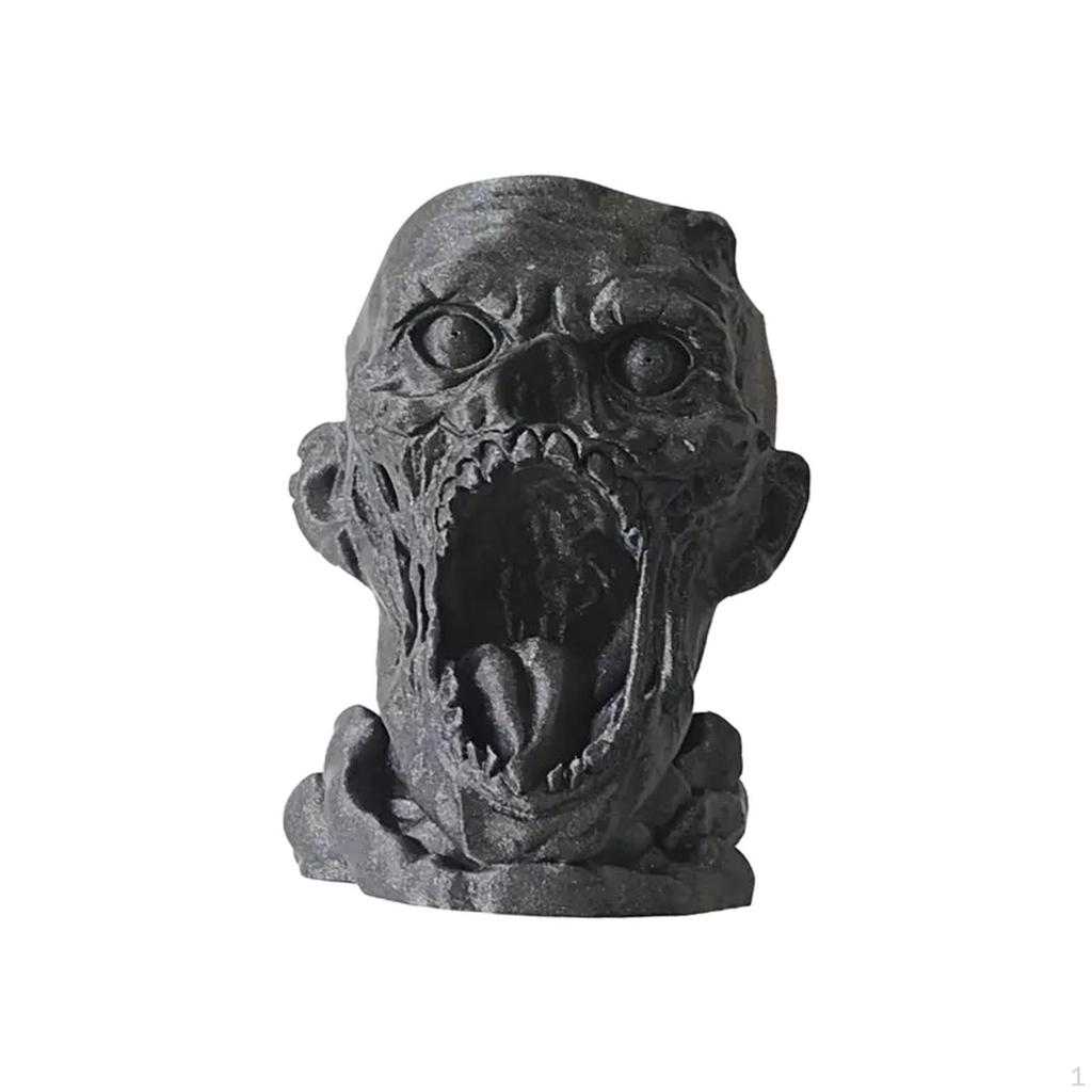Creepy Skull Planter Resin Statue Flower Pot Table Centerpiece for Home Office Decor
