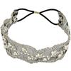 Moda Dantela Faux Perle Mărgele Headhand Party Balul de absolvire Banda de păr Elastic Headwear