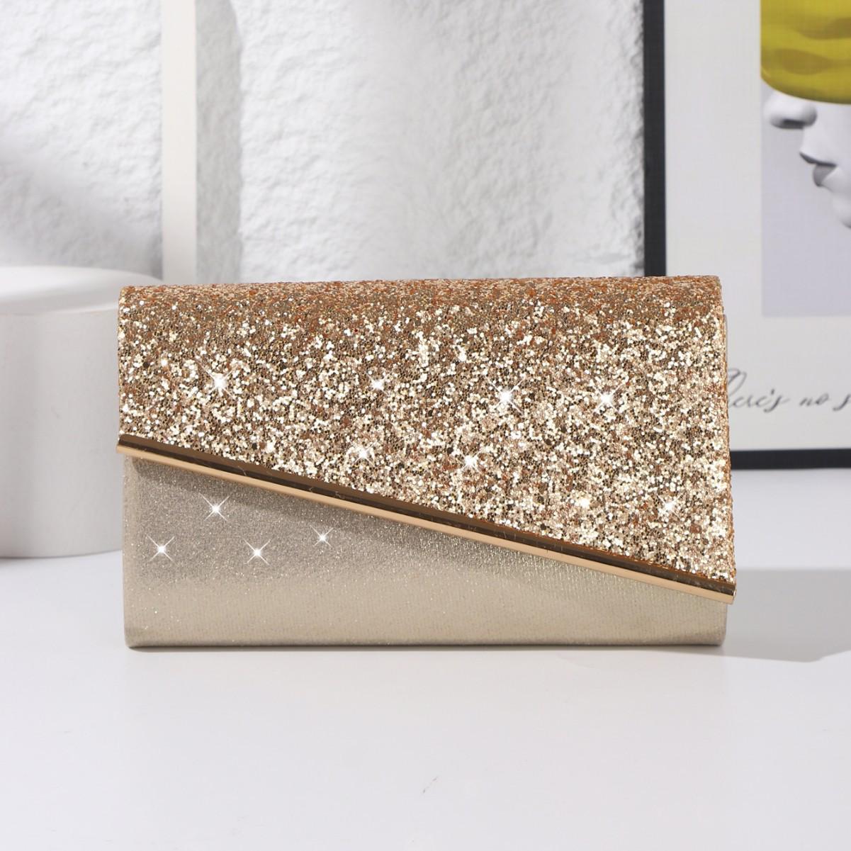 

Chic Sequin Envelope Clutch: Women s Versatile Crossbody Banquet Bag with Niche Design