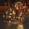 Jiate DIY Miniature House Twilight Bookstore Handmade Villa Model Kit Creative Stress Relief Birthday Gift
