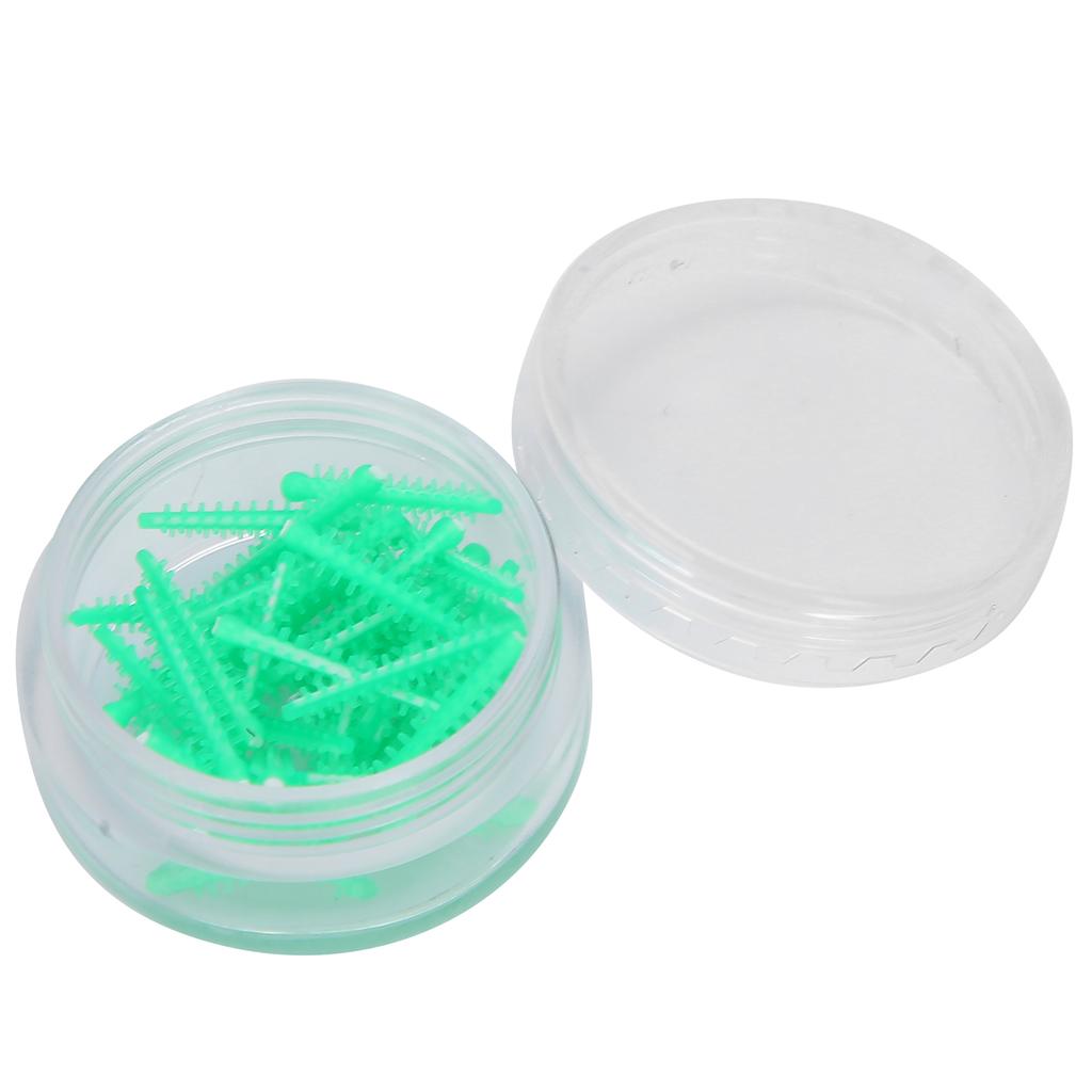 40pcs   box Dental Adaptive Silicone Interdental Wedges Dentist Dental Supply AccessoryGreen