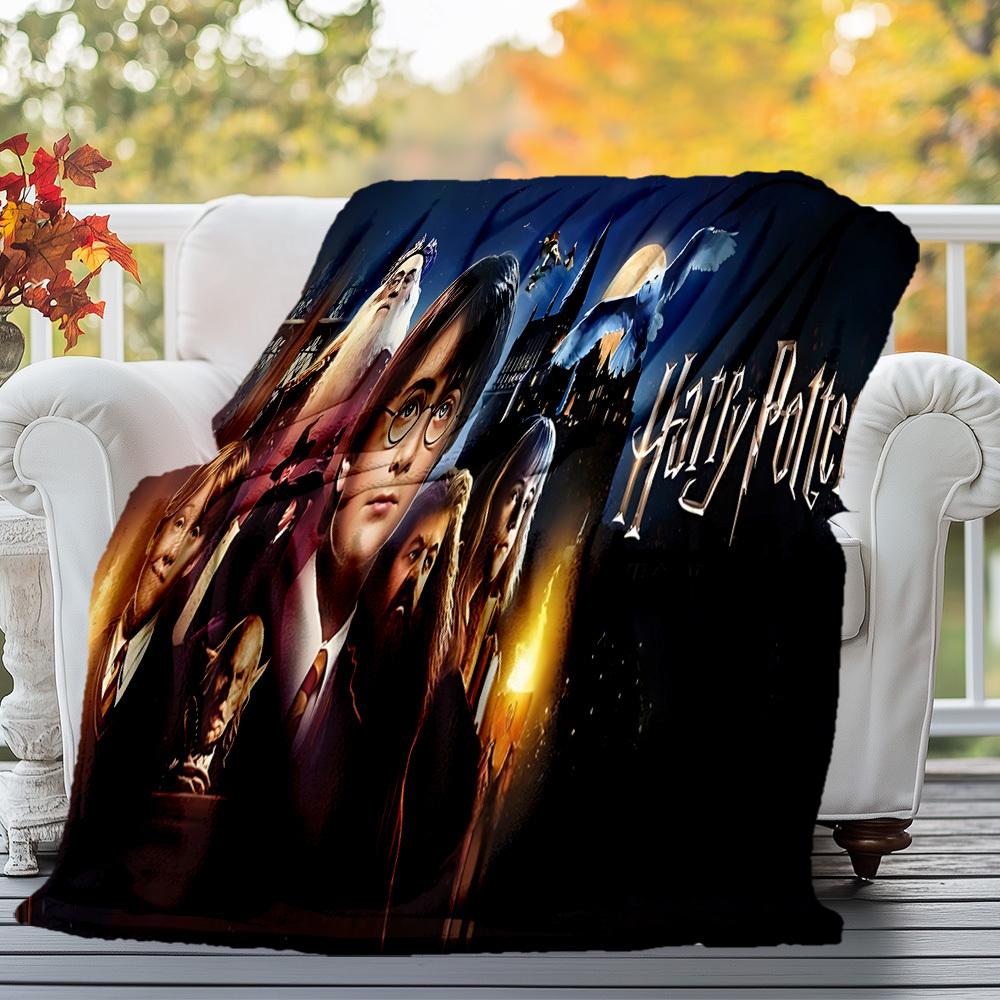 1pc Harry Potter,Hogwarts,Magic Outdoor Flannel Throw Blanket All Season Soft Warmth,Home Decor 1031046