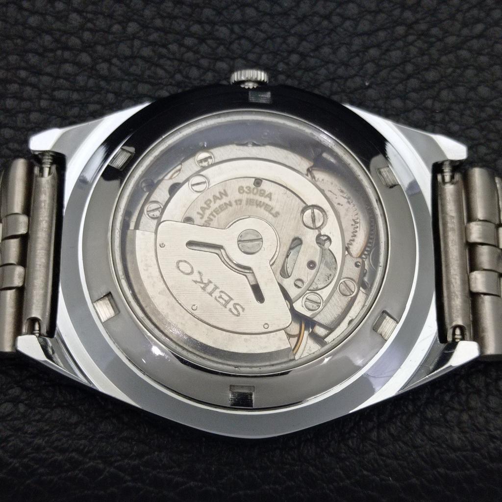 REFURBISHED VINTAGE SEIKO 5 AUTOMATIC 6309A JAPAN MENS WHITE WATCH a441347-4 Sk-a441347-1