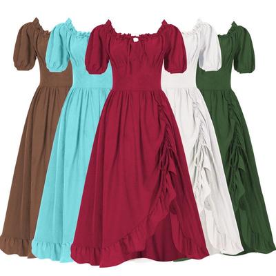 Vintage Medieval Renaissance Costume Dress for Women