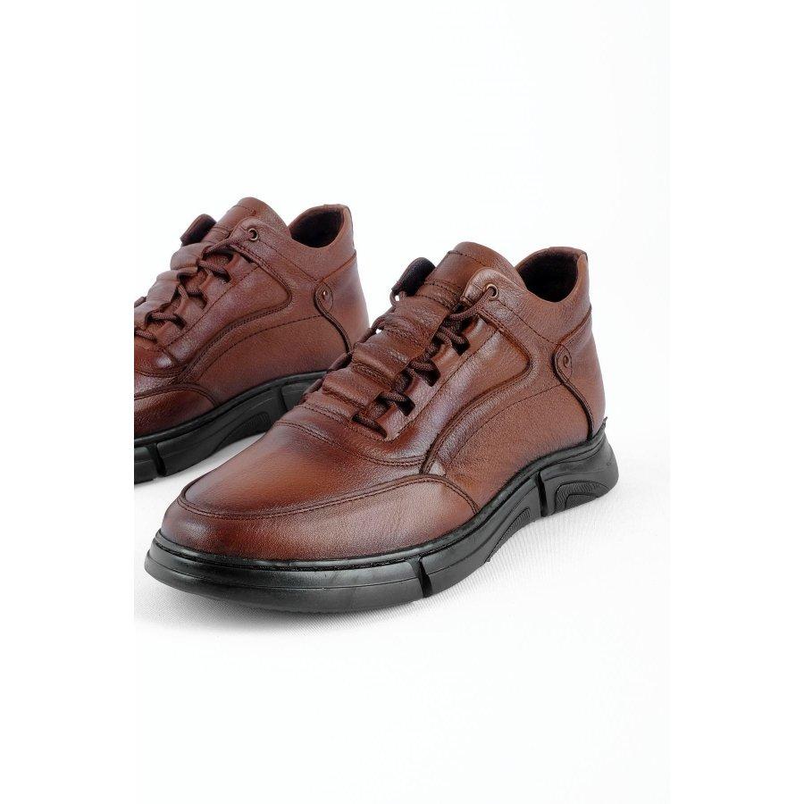 Men's Genuine Leather Casual Comfort Shoes - Half Boots
