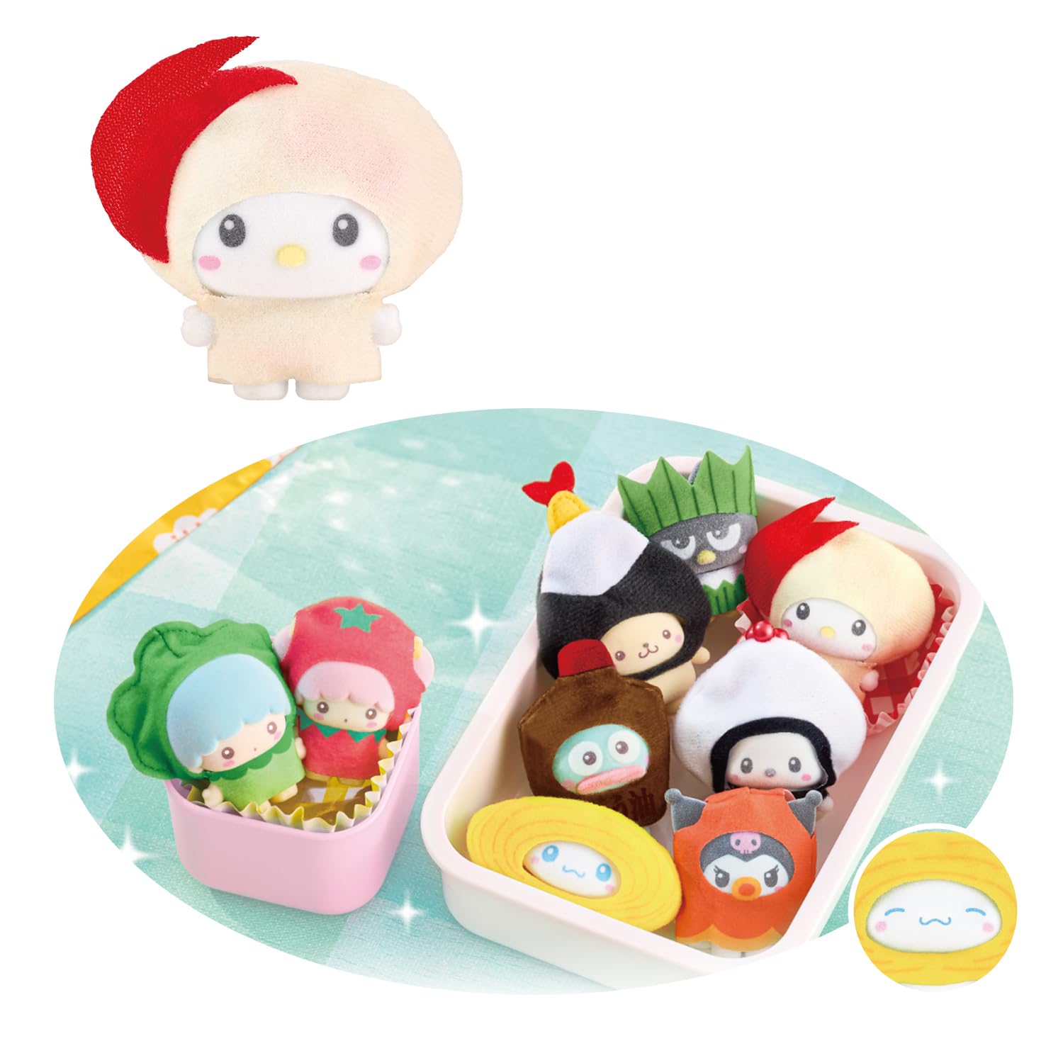 Petit Tomo Sanrio Characters Lunch Box pieces per Ages 3 and up Sanrio Characters [BANDAI] (18 box)