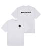 WHATHEPUCK P Logo Embroidered Patch T-Shirt White