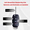 MechanMagic Flip Key Fob Replacement Compatible for Ford F-150 F-250 F-350 2015- Explorer (2016-) F-350 F-450 Ranger Ecosport Bronco Ignition Key