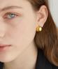 Halden One Touch Ball Earrings (E005_Gold Large)