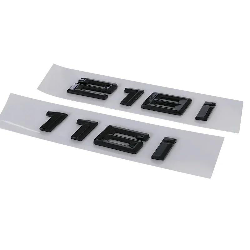 3D ABS Chrome Black Car Rear Trunk Letters Badge Sticker For BMW Lettering 1 2 3 4 5 6 7 Series Logo Emblem Auto Accessories
