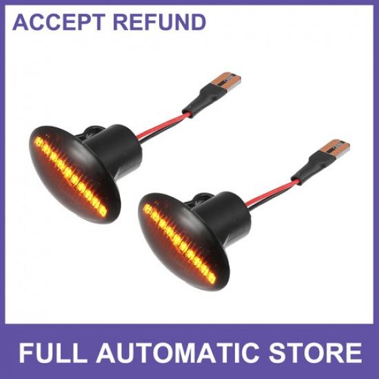 

LED Side Marker Light Turn Signal Lights TWO for Fiat 500 2-Door 2007-19
