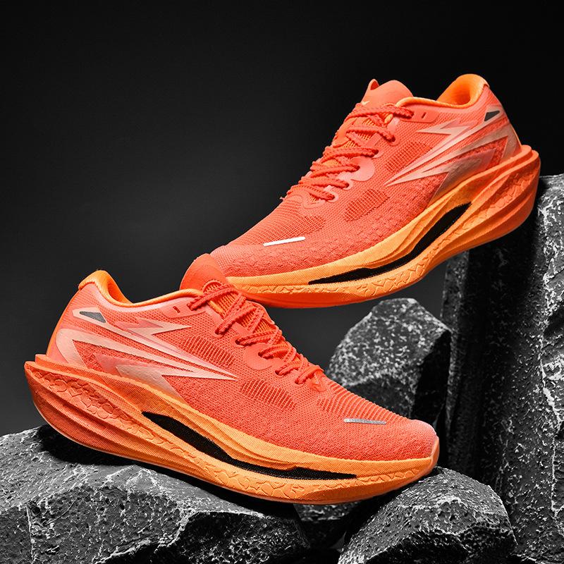 

Running shoes Professional marathon full palm carbon board + popcorn racing shoes Sports shoes Training shoes 45