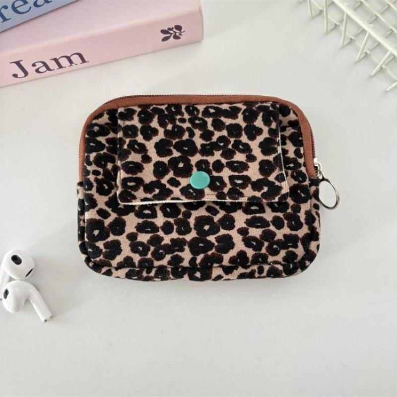 Cute Cartoon Floral Quilting Document Storage Bag Card Wallet Coin Purse ID Card Holder Driver's License Holder Badge Holder