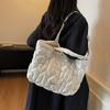 Fashion Underarm Bag Autumn and Winter New Cotton Bag Large Capacity Leisure Commuting Shoulder Tote Bag