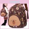 Adorable Cartoon Backpack For Kids With Cute Capybara Design Lightweight And Versatile
