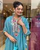 Indian Women Designer Kurta Pant Dupatta Set Bollywood Top Tunic Kurti Salwar Suit Dress