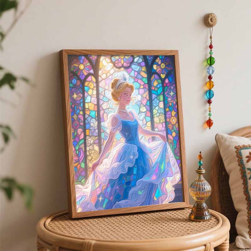 Disney Princess Oil Painting Hand Painting Coloring Painting Handmade Diy Home Decoration Gift