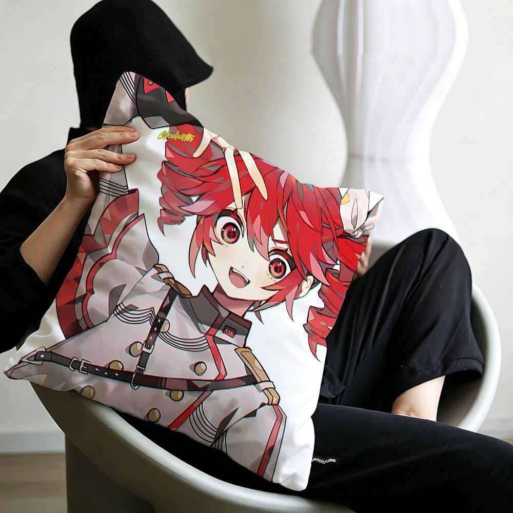 Popular Virtual Singer Kasane Teto Anime Pillow Gift Home Office Decoration Bedroom Sofa Car Cushion Cover case x