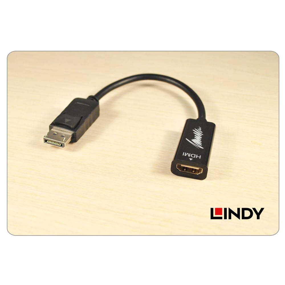 LINDY DisplayPort To HDMI 4K Conversion Cable Male/Female (Part Number 41718)