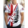 European and American Cross-border Amazon's New Summer Casual Men's Clothing 3D Digital Printing Five-pointed Star Quick-drying T-shirt