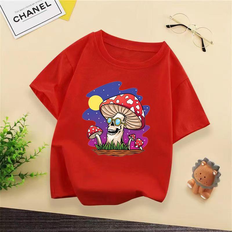 Kids Crew Neck Cotton Tee Lightweight and Breathable Comfortable Fit for Boys and Girls Aged 312 All Seasons Use Df0536