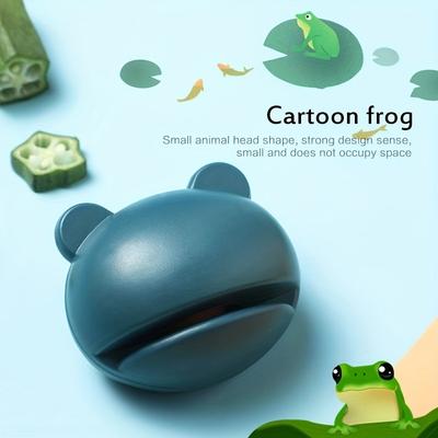 Mini Cartoon Frosch Messerschärfer, Niedliches Design für Küche, Büro und Camping – Stellt stumpfe Klingen wieder her und repariert sie, Bürobedarf