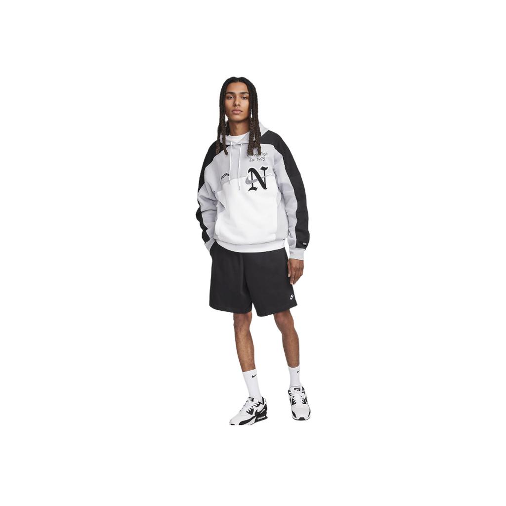 Nike Club Logo Embroidered Drawstring Knit Sports Shorts Men Shorts Black FQ4361-010