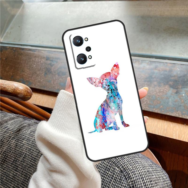 Chihuahua Face Floral Dog Case For Realme 15 Pro 11 12 13 14 Pro Plus C65 C67 C61 C53 C55 C51 C25 C63 C71 C75 GT6 GT7