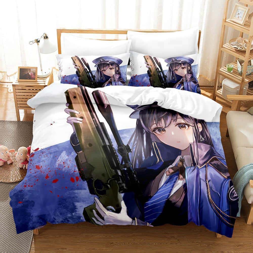 Game Goddess Of Victory: Nikke Bedding Set Single Twin Full Queen King Size Bed Set Adult Kid Bedroom Duvet Cover Sets 3D Anime