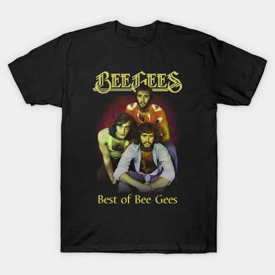 Melhores Músicas da Banda Bee Gees Camiseta Unissex Tamanho Completo S-5XL Camiseta Unissex