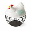Farmhouse Chicken Egg Basket Mesh Storage Basket for Kitchen Supplies Countertop Rustic Decor