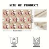 4pcs Winter Snowman Snowflake Placemats Set Beige Brown Christmas Table Decorations with Red Green Snowmen