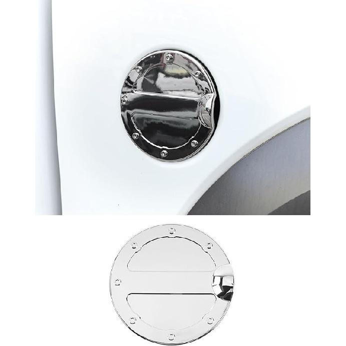 Fit for 2009-2014 Ford F-150 Fuel Gas Filler Tank Door Cap Cover, Carbon fiber Gas Tank Cap Fuel Filler Door Cover Trim Exterior Accessories, Carbon