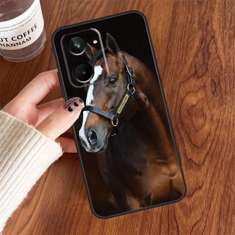 

Animal Steed Horse For Realme GT6 GT7 Pro 10 11 12 13 14 15 Pro Plus C55 C71 C65 C63 C61 C53 C67 C35 C75 Case Realme C35