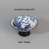 Chinese Blue and White High-Footed Porcelain Pastry Plate - Small Size for Fruit, Tea, Snacks, Nuts, or Pot Stand