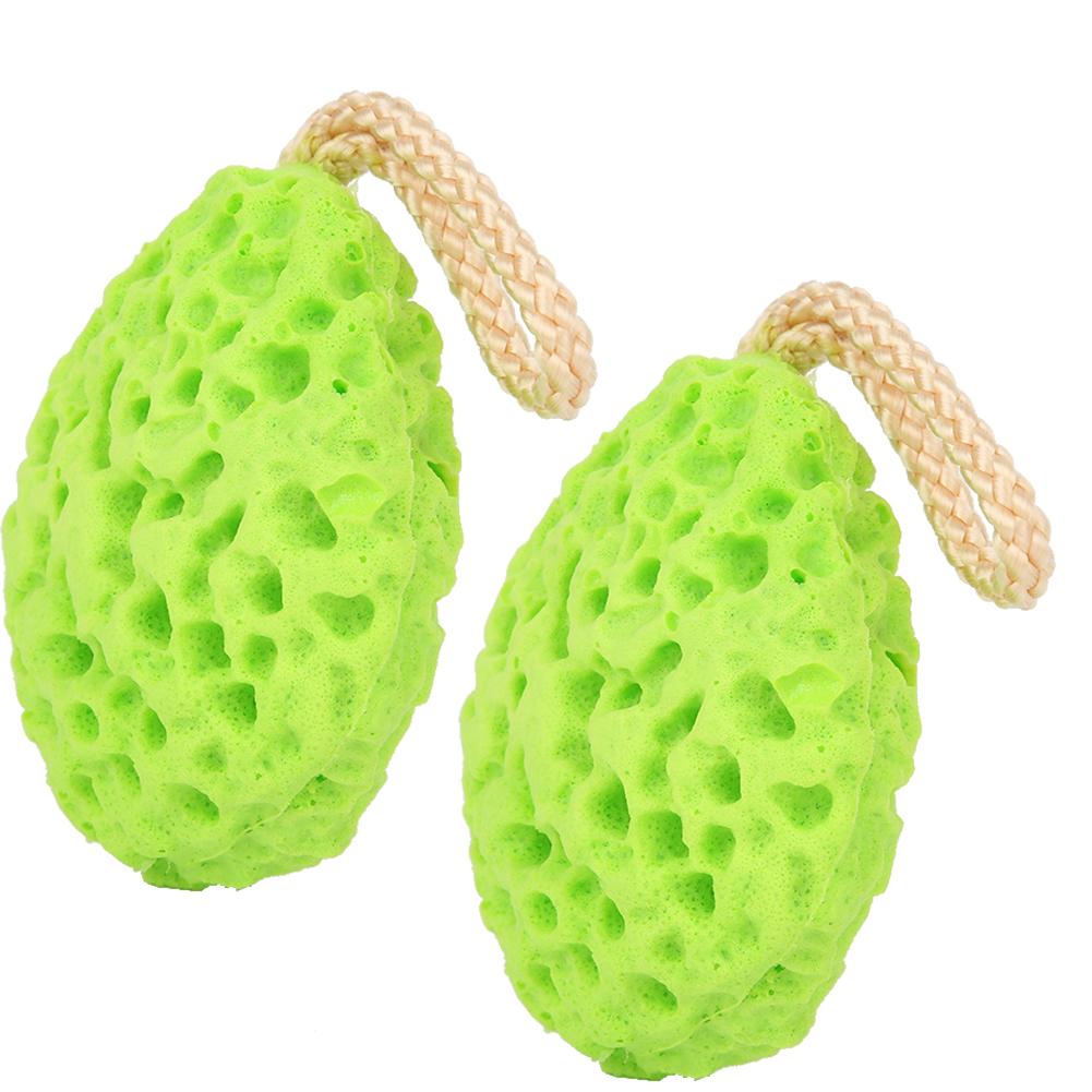 2 Pcs Baby Infant Bath Sponge Rub Body Soft Bath Scrubber Child Shower Foaming