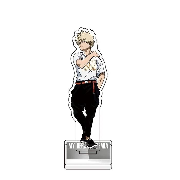 My Hero Academia Mica Acrylic Stand Model Plate Study Desk Decoration Deku Bakugo Todoroki Toga Dabi Keychain Friends Girl Gift