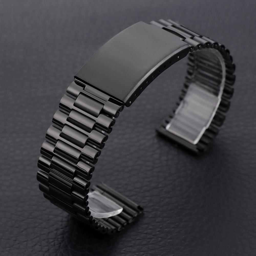 Universal Metal Watchstrap 18mm 20mm 22mm Business Wrist Strap for Smartwatch Stainless Steel Band Men Women Watch Accessoriess