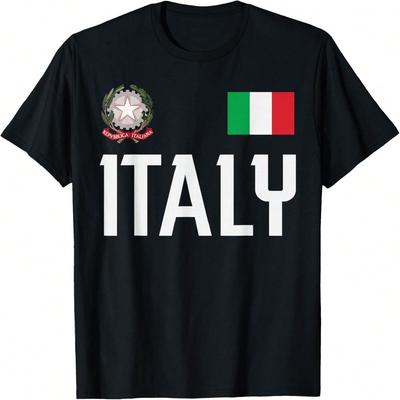 Italien Flagge Italien Fußball Fan Herren Damen Kinder T-Shirt