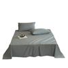 Simple Style Solid Color Washed Cotton Bed Sheet - Pure Cotton, Yarn-Dyed, Single Piece for Dormitory Use
