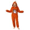 Women's Halloween Printed Flannel Romper Jumpsuit for Holiday Party and Loungewear