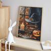 5D Diy Halloween Witch Hat Pumpkin Candle Diamond Painting Embroidery Cross Stitch Embroidery Home Decor