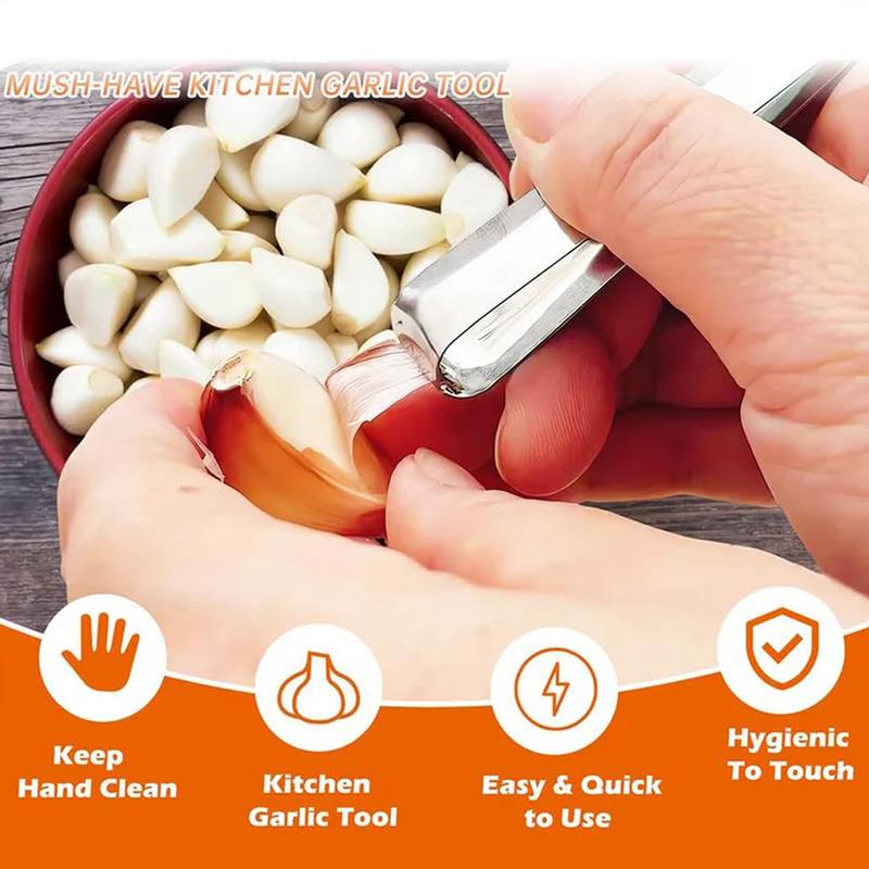 Fish Deboning Tweezers Stainless Steel Garlic Peeling Clamp Set Of 20 Garlic Peeling Tweezers Precision Plucking Clamp For